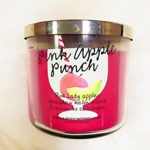 Bath and Body Works || Pink Apple a Punch 3-Wick